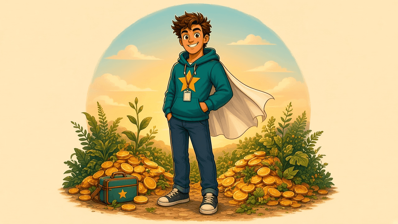 A first-job worker checking that Super actually arrived in a named fund for later-you.