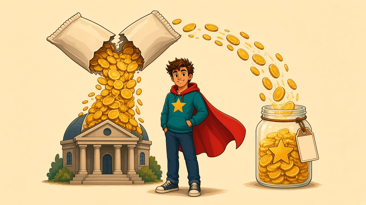 A small extra slice of pay going into Super before it hits the bank: optional, not a test.